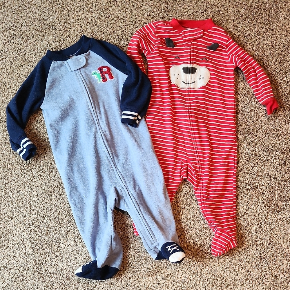 Carter's | Red & Blue Kids One Piece PJs